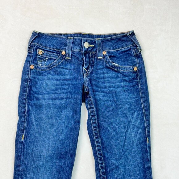 True Religion Jeans Becky Bootcut Blue Denim Made In USA Women's Size 26 - Picture 4 of 15